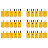 Daijianbin 30 Stueck RTD Stromkreise K Typ Temperaturfuehler Thermoelement Stecker Gelb
