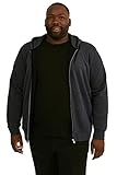 C&A Herren Hoody Sweatjacke Melange / Meliert grau-Melange 3XL
