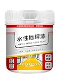 Ahuuen Wasserbasierte Bodenfarbe | Schnelltrocknende rutschhemmende Beschichtung 500 Gramm wasserdichte Betonfarbe | Betonbodenfarbe, Garagenbodenbeschichtung für Innenbereich, Außenbereich und