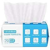 Skincare XL Abschminktücher Fusselfreie Gesichtshandtücher Einmalwaschlappen, 100 % Biologisch Abbaubare Gesichtstücher Einmaltücher,Einweg-Hautpflegetücher zur Reinigung und Make-up-Entfernung