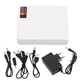 aqxreight Kleine USV 12000 MAh 18 W 5 V 9 V 12 V DC 5 V Typ C und USB-Anschlüsse Backup-Stromversorgung für Router-Modem (EU-Stecker)