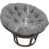 Yadlan Polster FüR Papasansessel,Rundes Auflage, Bodenkissen Gepolstert Sitzkissen RattanstüHle Sitzkissen, FüR Korbsessel Outdoor GartenmöBel Sitzauflage Auflage Grey 100cm