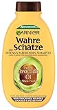 Garnier Wahre Schätze Intensiv Nährendes Shampoo Pures Avocado-Öl & Sheabutter, für trockenes Haar, ohne Silikone, für alle Lockentypen, mehr Geschmeidigkeit, 1x 250ml