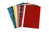 10 Schnellhefter DIN A4 / aus PVC - besonders stabil/gelocht - Eurolochung