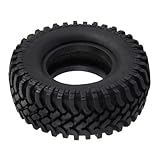 Toyvian Gummi Autoreifen 100mm für Modellauto 1/10 Crawler Lkw Reifen Schwarz Rutschfest Luftgefüllt Offroad Spielzeugreifen