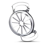 Hochleistungs-Apfelschneider, verbesserte Version mit 12 Klingen, Edelstahl, ultrascharfer Apfelausstecher,Apfelspalter, Trennmesser für bis zu 10,2 cm große Äpfel