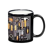 Der ultimative Mechaniker-Werkzeugkasten-Becher mit bequemem C-förmigem Griff, 325 ml, Keramik-Mechaniker-Werkzeugkasten-Kaffeetasse, Werkzeugkasten-Teebecher, wunderbares Geschenk für Ehemann und Vat