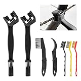 7 Stück Ketten Reinigungsbürste, Motorrad Fahrrad Kettenreiniger Bürste, Kettenbürste Motorrad Kettenreiniger Fahrradkette Reinigungsbürste für Fahrrad Motorradketten Wartungswerkzeug