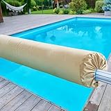 Quick Install Solar-Abdeckung für Poolrolle, Schutz vor UV-Strahlen und Elementen, 4,8 m
