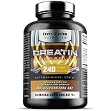 Creatin Kapseln – Kreatin Monohydrat – 4.206mg pro Portion x 40 Portionen – Kreatin Kapseln mit ALA angereichert – Creatin Monohydrat Kapseln für Männer und Frauen geeignet (vegane kreatine)