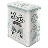 Nostalgic-Art Retro Vorratsdose L, 3 l, VW – Good things are ahead of you – Volkswagen Bus Geschenk-Idee, Original Lizenzprodukt (OLP), Große Kaffee-Dose aus Blech, Werkstatt-Deko im Vintage Design