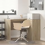 ZQQLVOO Eckschreibtisch Sonoma Eiche 102x88x75 cm Holzwerkstoff mit Schrank Schublade Regalen Stauraum modernes Design Homeoffice Arbeitszimmer Schreibtisch Ecktisch