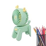 Générique Personal Deer Shape Fan | Tragbarer Schreibtischventilator | leiser Tischventilator | Persönlicher kleiner Kühler, leiser Ventilator für Schlafzimmer, Zuhause und Reisen, kompakter
