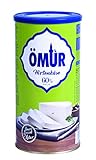 Ömür Hirtenkäse - 1x 800g Metalldose - Käse in Salzlake Kuhkäse Weichkäse cremig Käse Süzme Beyaz Peynir Cow Cheese 60% Fett i. Tr. 100% Kuhmilch mikrobielles Lab vegetarisch glutenfrei Halal