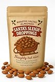 Santas Schlittenkot frech aber schön Lustiges Gag Geschenk Mandel-Snack für Weihnachtsfeiern, Wichteln, Strumpffüller, Urlaubs-Humor-Leckereien, einzigartiges nussiges Streichgeschenk für Familie und