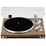 Teac TN-400BT-SE/WA HiFi-Plattenspieler, Turntable mit Bluetooth für Lautsprecher & Kopfhörer (Schallplattenspieler, Riemenantrieb, DREI Abspielgeschwindigkeiten 33/45/78rpm, MM-Tonabnehmer) Walnuss