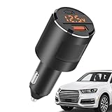 USB-Autoladegerät, Autoladegerät mit 2 Anschlüssen, QC 3.0 Ladestecker, Schnellladegerät, Kfz-Ladegerät für Kamera, Autoladegerät für Handy, 65 W Schnellladeblock-Adapter
