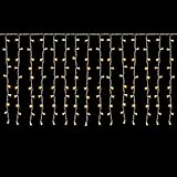 SALCAR LED Eisregen Fenster 3m x 1m LED Lichtervorhang Balkon, 150er LED Lichterkette Außen Innen Weihnachten, Weihnachtsbeleuchtung Hängend mit 9 Modi und Memory-Funktion, Warmweiß