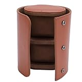 lvifloae Uhrenrollen-Reiseetui für Damen und Herren, leichtes und kompaktes Design für 2 Uhren, Uhrenaufbewahrungsetui aus PU-Leder mit schützender Innenseite mit Kratz- und Staubschutz (zweizellig)