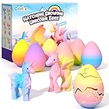 Einhorn Schlüpft Regenbogeneier für Kinder - 6er Pack Einhorn Geschenke für Mädchen & Jungen, Geburtstags- und Ostern Geschenke für Kinder ab 3 Jahren - Mädchengeschenke für 3 4 5 6 7 8 Jahre