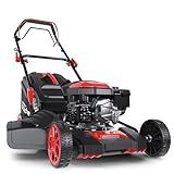 Güde Rasenmäher ECO Wheeler 462.5 R (4-Takt Power-Engine Motor 2,05/3,4 (kW/PS), Radantrieb, Schnittbreite 460 mm, Schnitthöhe 25-75 mm, Fangeinrichtung 60 l, Mähen, Mulchen, Sammeln, Auswerfen)