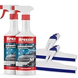 SCHEIBENENTEISER 2x 750 ml + 2x Abzieher mit Doppellippe - bis -70 °C Antifrost Anti-Frost Klarsicht Enteiser Scheibenenteiser Türschlossenteiser Klare Sicht