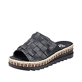 Rieker Damen Pantoletten V7988-00 schwarz Gr. 36