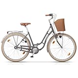 Airtracks 28 Zoll Damen Fahrrad City Bike Creon Vintage CB 3 Shimano Nexus 3 Gang - Rahmenhöhen 45cm, 50cm und 55cm - Modelljahr 2025 (50cm (Körpergröße 165-180cm))