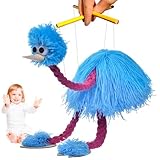 Streichpuppen - Strauß Marionette, handgefertigtes Puppenspielzeug | Engaging Animal Puppet for Kids Family Play Theatre Shows Geburtstagsunterhaltung Events, Puppenspiele, weit verbreitete anwendbar