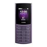 Nokia 110 4G 2023 Handy Dual SIM, 1,8 Zoll Farbdisplay, Kamera, Lila [Italien]