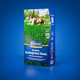 Kiepenkerl Profi-Line Qualitätsrasen Dark Green 1089012-1 kg für 50 m² - tiefgrün - hohe Belastbarkeit - schnellkeimend - Rasensamen, Grassamen, Saatgut