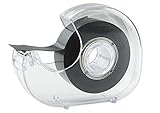 TimeTex Magnet-Streifen-Abroller - selbstklebend - 19 mm x 3 m - Magnetband im praktischen Spender - Magnetklebeband - 93780 - Magnetplättchen