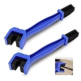 Kettenreiniger Motorrad Mountainbike,2 Pcs motorrad reinigungsset ketten bürste，Fahrrad Roller Doppel-end Kette Reinigung Pinsel Zyklus Kette Pinsel Motorrad Kette Clean Tool