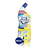 WC FRISCH WC Reiniger Gel Lemon (750 ml), WC Reiniger mit Lufterfrischer-Effekt, Toilettenreiniger sorgt für hygienische Frische, mit 4-fach Aktivstoff-Kombination