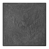 Garden Central 10 Stück 30,5 x 30,5 cm Stomp Stein dekorative Trittquadrate Outdoor Yard Dekoration Kit für Garten und Landschaftsbau, schwarz