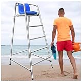 Beobachtungsstuhl mit Schirmloch zur Überwachung der Pool- und Platzsicherheit