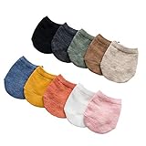 SUNTRADE Zehensocken, atmungsaktiv, bunte Halbsocken für Damen, 10 Paar, mehrfarbig, L-XL
