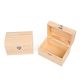 Holz-Schatzkisten, 2er Set auch zum Bemalen, Holztruhen, Schatzkiste, Schmuckkästchen