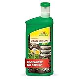Neudorff Finalsan UnkrautLos Speed – Schnell wirkender Unkrautvernichter gegen Unkraut, Moos und Algen. Wirkt in 1 Stunde, Konzentrat für 180 m², 1 Liter