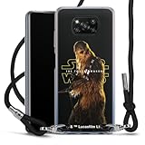 DeinDesign Carry Case kompatibel mit Xiaomi Poco X3 Pro Hülle mit Band Handykette zum Umhängen schwarz Chewbacca Star Wars