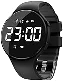 Digital Kinderuhr mit Schrittzähler Kinder Fitnessuhr ohne App und Handy Digitale Armbanduhr Kinder Jungen Mädchen Fitness Tracker Kinder Uhr Wecker Stoppuhr 30M Wasserdicht Digitaluhr Kinder Silikon