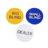 Set mit 3 Flaschenöffnern für Poker-Knöpfe, professionelle Verpackung, große und kleine Rollläden, Texas Hold'em Poker Set