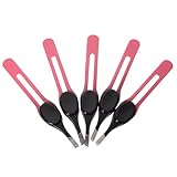 Beaupretty 5st Augenbrauenclip Mit Gummiauflage Minizange Zum Servieren Wimpernpinzette Professionelle Pinzette Augenbrauenzupfer Pinzette Mit Rutschfestem Griff Rostfreier Stahl