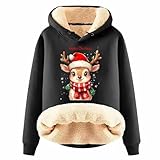 PTLLEND Christmas Damen Activewear bademode mädchen Bodies Damen Set Hosen Herren Pullover Strickjacken für Herren Pullover Strickjacken für Damen elegant hosenbügel Hosen Damen schwarz(Black, XXL)