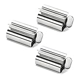 NUWIQ Tubenquetscher, Edelstahl Squeezer Tubenpresse, für Zahnpasta, Handcreme Oder Senf, 3 Stücke