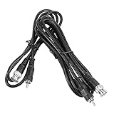 jojofuny 2St BNC zu AV-Linie Kabel für fernseher Koaxialkabel Koaxial Kabel Videokabel Videokonverterkabel PVC Black