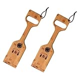 CaOJing Grillschaber,Holz-Grill-Schaber-Reiniger mit Flaschenöffner, Holzschaber zum Reinigen von Öl und Grill, perfekte Alternative zur Metall Grillbürste(2Pcs)