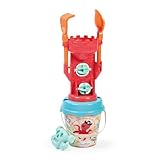Ecoiffier - Strandeimer für Kinder, 17 cm, Piraten-Motiv, Sandmühle, Sieb, Schaufel, Rechen, Form inklusive, ab 18 Monaten, Spielzeug für Kinder, 260 Jahre
