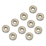 Drivstraw Edelstahl 608ZZ ABEC-11 Skateboard-Radlager für Longboard Scooter und Elektromodelle, doppelt abgedichtete Staubschutzhüllen, Hochgeschwindigkeitsdrehung, für dauerhafte (10)