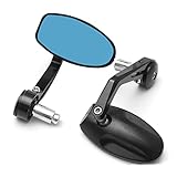 2 Stücke Motorrad Rückspiegel CNC Motorrad Bar End Schwarz Rück Seite Spiegel Zubehör Für Triumph Für Speed Triple